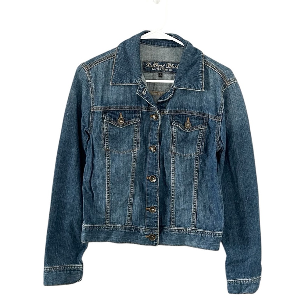 Bullhead Black Ca. Trading Co. Classic Medium Wash Denim Jean Jacket